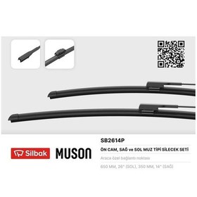 Resim Silecek Süpürgesi 650/350mm Muz Tipi Captur 16 Sılbak Sb2614p 