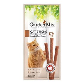 Resim Garden Mix Dana Etli Kedi Stick Ödülü 1 Adet 3x5 Gr 
