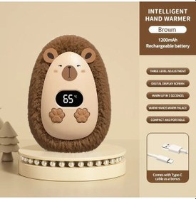 Resim Fochsia Kahverengi Yumuşak Elektrikli El Isıtıcısı: 3 Sıcaklık, Usb Şarj, Hızlı Isıtma, 