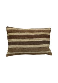 Resim Zehra Abla Halı Yeni El Dokuma Dekoratif Kilim Kırlent Yastık Kılıfı 6671 Çok Renkli 