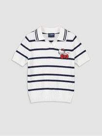 Resim LC Waikiki LCW Kids Ekru Hello Kitty Nakışlı Kız Çocuk Triko Kazak 