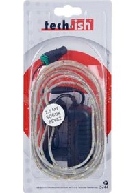Resim Tek-iş Şerit Led Extra 2,5 Metre Dış Mekan Trafolu Set Soğuk Beyaz 