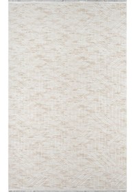 Resim Kaymaz Taban Yıkanabilir Modern Salon Mutfak Oturma Odası Çocuk Odası Halısı 5015 Krem 