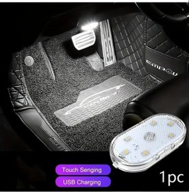 Resim Maxaccess 1/4 Adet Evrensel Usb Şarjlı Led Aydınlatma Dokunmatik Çalışma 36v Beyaz 