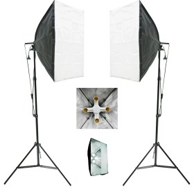 Resim Pikolo Film Softbox Dört Lambalı 2 Adet 