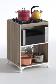 Resim Kenzlife Ocak Dolabı Figen Crd 85*60*57 Mutfak Modül Mini Fırın Ankastre Ocak İçin 