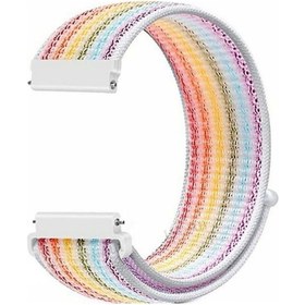 Resim Zeblaze Uyumlu Neo 3 Kordon Cırtcırtlı Kumaş Krd03 22mm 