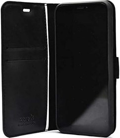 Resim Spia Apple iPhone 13 Kılıf Siyah Zore Kapaklı Suni Deri Orijinal Geliştirilmiş Dayanıklı Darbe Karşıtı Koruyucu Yeni Nesil Tasarım (Apple iPhone 13, Siyah) 