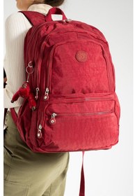 Resim Ultra Hafif Çok Cepli Su Geçirmez Sırt Çantası Kırmızı Model: 571-1g - Kırmızı 