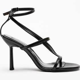 Resim Elvira İnce Bantlı Topuklu Ayakkabı Siyah 