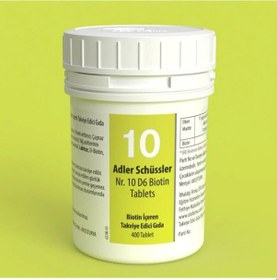 Resim Adler Schüssler Nr.10 Biotin 400 Tablet 