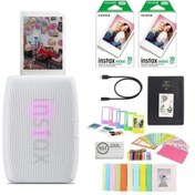 Resim Fujifilm Instax Mini Link 3 Akıllı Telefon Yazıcısı Beyaz Siyah 
