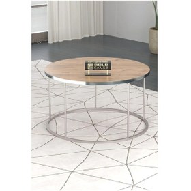 Resim Uslucan Alışveriş Orta Sehpa Terra Lüx Gümüş Ceviz Çok Renkli 