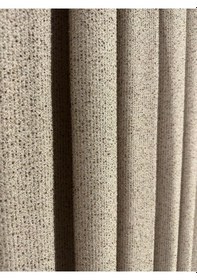 Resim Bohem Kumaş Bej/sütlü Kahve Fon Perde Ekstraforlu Pilesiz Dikim Bej/sütlü Kahve 