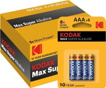 Resim 40 Adet Max Super Alkalin ince Pil Kodak