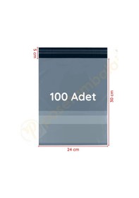 Resim Cepli Kargo Poşeti 100 Adet 24 x 30 + 5 CM 