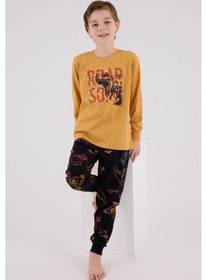 Resim Rolypoly Erkek Çocuk Sarı Pijama Takımı Rp3672-c-v1 