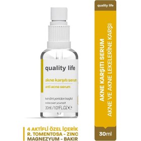 Resim Quality Life Akne Serumu Sivilce Siyah Nokta Leke Akne Karşıtı Cilt Serumu 30 ML 