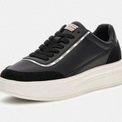 Resim Guess Winno Erkek Siyah Deri Sneaker Fmtwı3ele12-black Siyah 