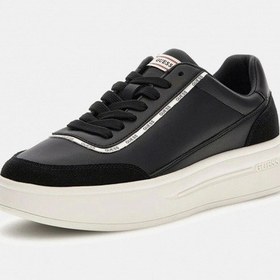 Resim Guess Winno Erkek Siyah Deri Sneaker Fmtwı3ele12-black Siyah 