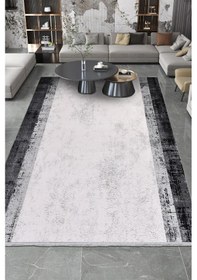 Resim Youdayhomecollection Roxstone-beyaz/gri/siyah - Salon , Oturma Odası Ve Koridor Halısı-robot Süpürge Uyumlu-kolay Temizlenebilir - 80x500 Çok Renkli 