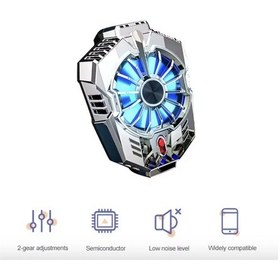 Resim X20 Yarı İletken Telefon Soğutucu Led Işıklı Arka Klipsli Oyun Performans Radyatörü 