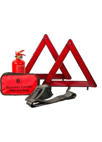 Resim Star Lüx Tüvtürk Uyumlu Trafik Seti İlk Yardım Çantalı 1 Parça Siyah Renkli Lüks Model 