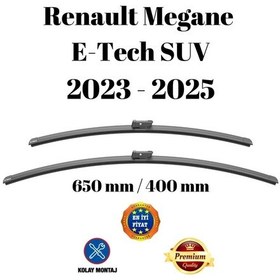 Resim Renault Megane E-tech Suv 2023 2024 2025 Uyumlu Ön Cam Silecek Süpürgesi Takımı 650/400mm Silbak Sb2616c 