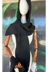 Resim YENGEÇ Siyah Renk Atkılı Balaclava 