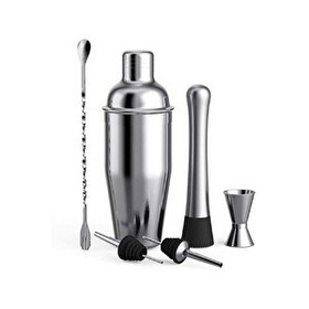 Resim Vosco 750 ML 6 Parça Kokteyl Seti Shaker 