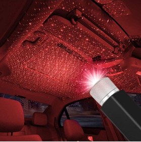 Resim Doruk Home Kırmızı Ayak Altı Tavan Led Araç Içi Aydınlatma Oto Araba Iç Disko Ayarlanır Usb Lamba Işık 8430766aj 