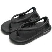 Resim Kadın Erkek Kaymaz Terlikler, Unisex Comfort Bazuo Terlikler, Kaymaz Bazuo Parmak Arası Terlikler Newway Siyah 