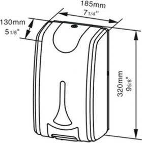 Resim Omnipazar Xinda XDQ210K Sensörlü Dezenfektan Dispenseri Krom 2100 ml 