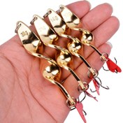 Resim 1 Adet 10g/14g/21g/28g Dönen Metal Yem, Spinner Kaşık Yem, Alabalık Turna Balığı Için Üçlü Kanca Ile Yapay Sert Yem 
