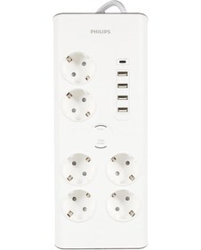 Resim Spn7060wa Akım Korumalı Priz 6'lı 900j 2m 4 Usb 20w 1 Type-c 15w, Standart 1 
