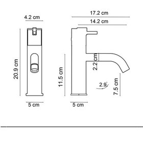 Resim Fontana FA-4011M Lavabo Bataryası Mermer Krom 
