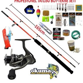 Resim Okuma 8000 Acuador Kendo 165cm 100-250gr Profesyonel Tekne Ve Bot Olta Takımı Seti 