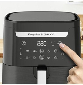 Resim Tefal Easy Fry & Grill EY8018 XXL Siyah Az Yağlı Fritöz 