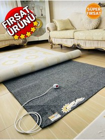 Resim ÖMSER HOT 180 X 300 Cm 6 M² Elektrikli Keçeli Halı Altı Isıtıcı Yerden Isıtma Floor Heating 