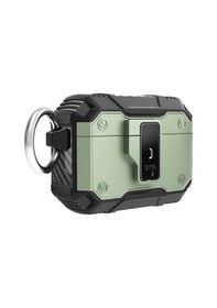 Resim Apple Uyumlu AirPods Pro Zore Airbag 35 Darbelere Karşı Dayanıklı Düğmeli Kılıf - Yeşil 