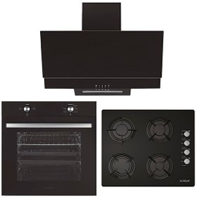Resim Arya Si̇yah Ankastre Set (ALV MFA 604 + ALV GLS 640 + F17) 