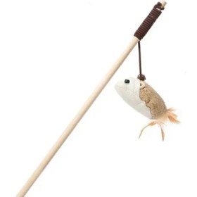 Resim Dodes Doğal Jut Fare Sembollü Kedi Oltası 