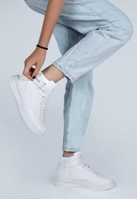 Resim Jump 16308 Yüksek Bilekli Beyaz Kadın Sneaker Günlük Spor Ayakkabı | Orjinal 