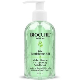 Resim Biocure Yağlı ve Karma Ciltler İçin Sebum Dengeleyici Yüz Temizleme Jeli 250 ML 