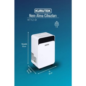 Resim Kurutek KT12D Ev Tipi Nem Alma Cihazı 