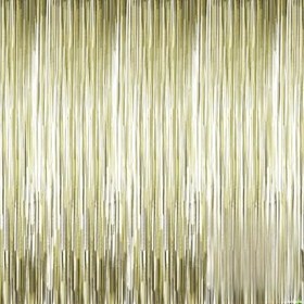 Resim Mat Altın Püsküllü Kapı Perdesi - Parti, Bekarlığa Veda, Doğum Günü 1x2 m (5122) 