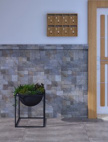 Resim rafineritasarım Posta Kutusu Kilitli Sistem Kahverengi 8'li 