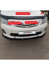 Resim Toyata Corolla 2008-2013 Yıl Aralığı Uyumlu Kaput Rüzgarlığı 4mm Siyah 
