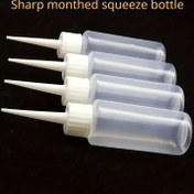 Resim 4 adet 50Ml Harç Kendiliğinden Düzleşen İnşaat Şişesi, Sivri Uçlu Meme Şişesi, Yapıştırıcı Tenceresi, Kum Boyama Şişesi, Sıkılabilir Plastik Şişe 