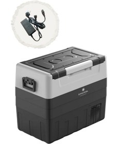 Resim Evacool EVA55ATLP 220 Adaptörlü 12/24V 55 Litre Tek Kapak Çift Ekran Kompresörlü Oto Buzdolabı 